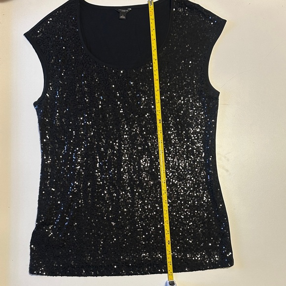 Ann Taylor Black Sequin Blouse - Picture 5 of 8